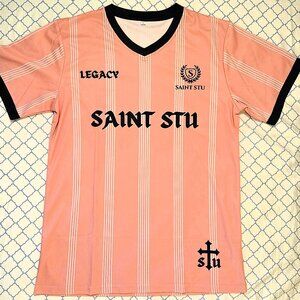 Unisex Designer / Streetwear Pink Soccer Futbol Jersey Size Large NEW